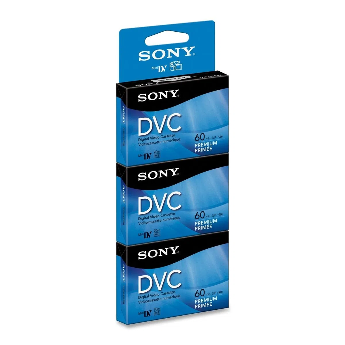 Sony DVM60PRR/3 cinta de casete Video cassette 60 min 3 pieza(s) - Cinta de audio/video (60 min, 3 pieza(s))