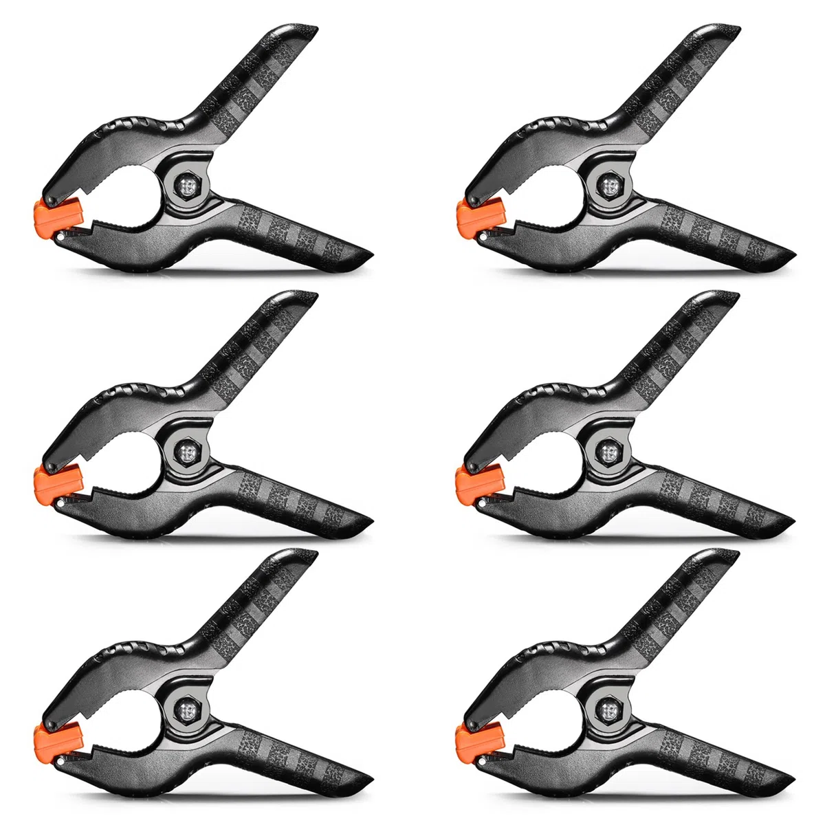 NEEWER 6 Bolsas de Arena Pesadas (Negro) para Estudio fotográfico, Soporte de luz, Brazos con 6 Abrazaderas de sujeción para Fondo (Saco de Arena vacío)