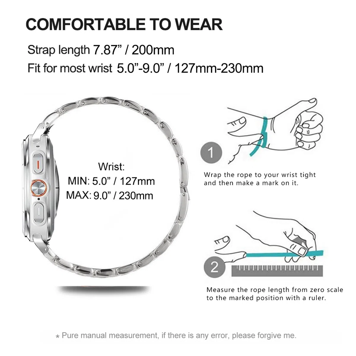 DEALELE Pulsera compatible con Samsung Galaxy Watch 7/5/4 40mm 44mm / FE 40mm / 5 Pro 45mm 20mm con carcasa protectora de repuesto para hombre y mujer