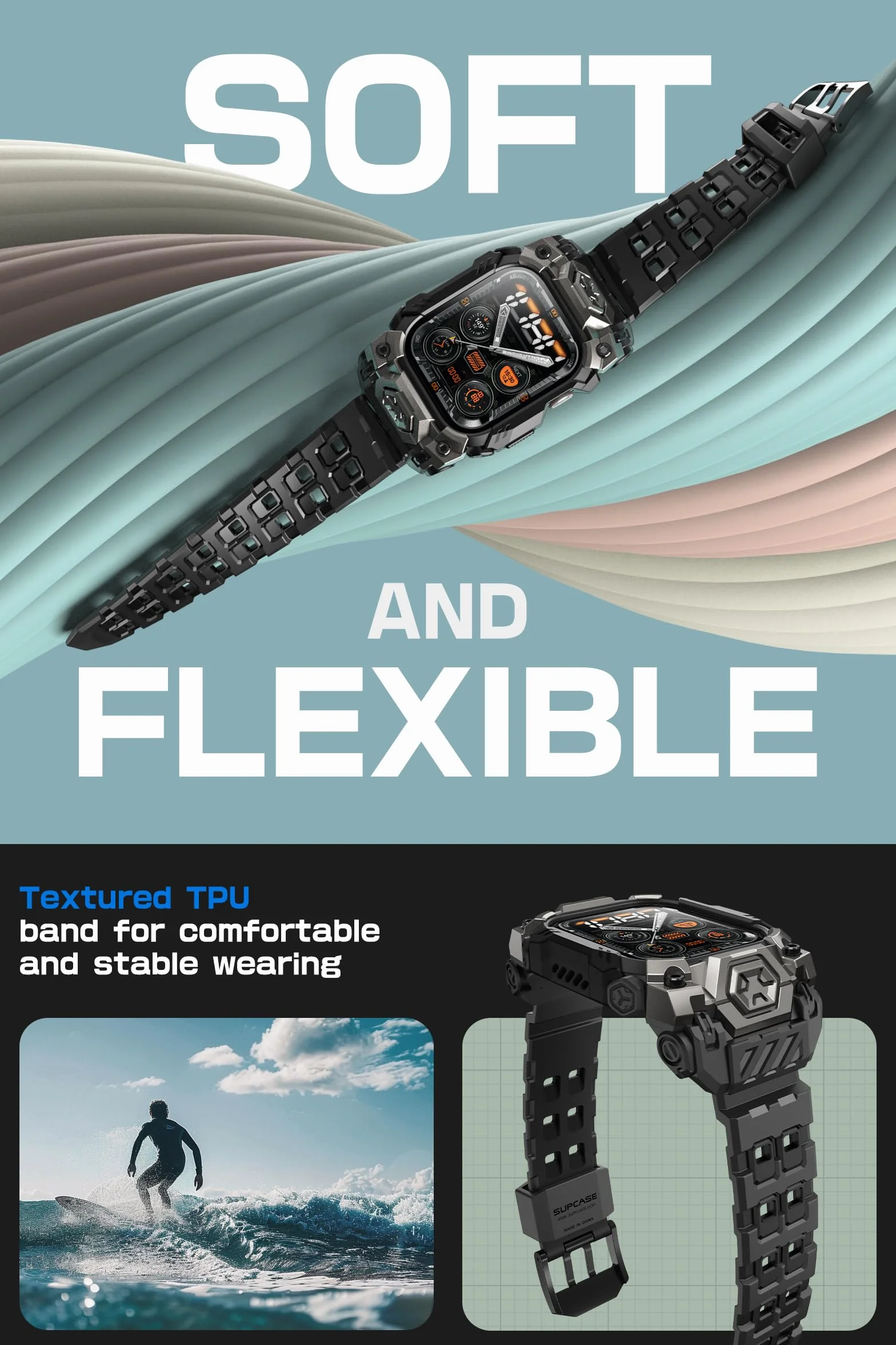 SUPCASE Funda Para 46mm Apple Watch Series 11 2025/10 2024 [UB Pro] Protección Antigolpes Carcasa Bandas de Correa Resistente Case Compatible Con Apple Watch Series 10/11 46mm