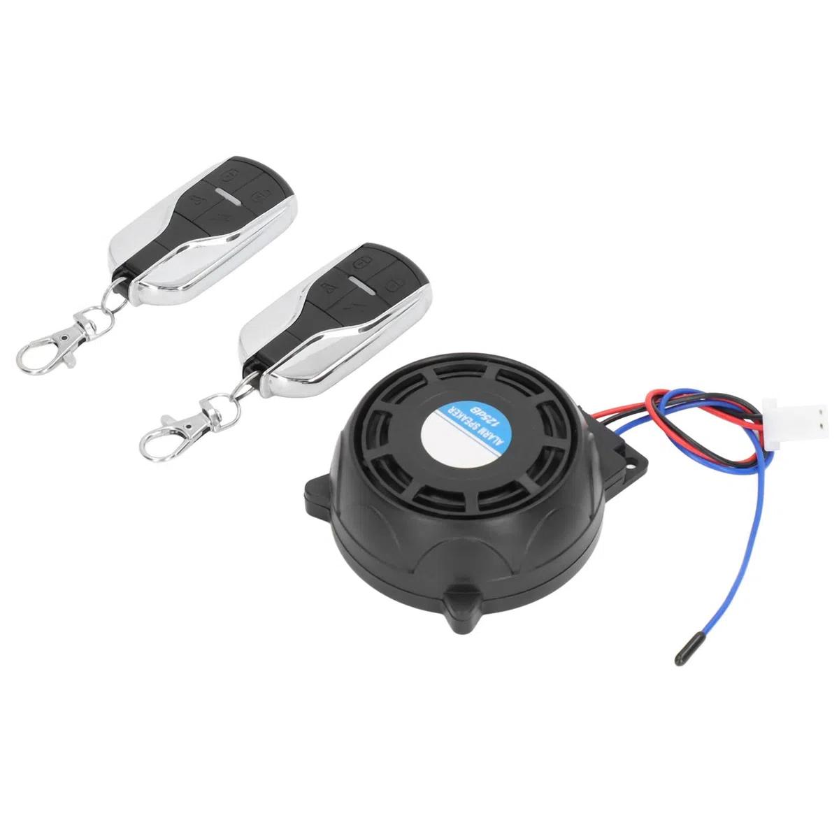 Bediffer Dispositivo Antirrobo para Motocicleta, de Alarma Universal para Motocicleta,2 Controles Remotos,Resistente Al Agua,Sonido Fuerte,Rango de 150 M,Inalámbrico para Scooters