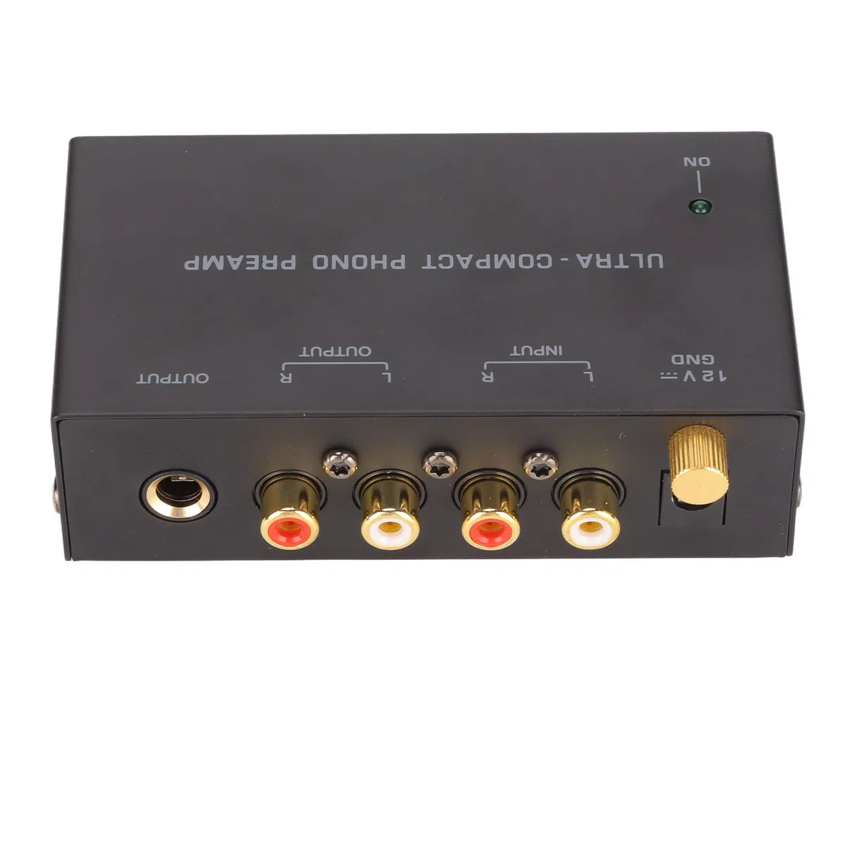 Preamplificador de Tocadiscos Phono, Amplificador de Tocadiscos PP400, Preamplificador de Fonógrafo Estéreo de Audio con Entrada RCA, Salida RCA, Control de Perilla Independiente, Adaptador de(EU)