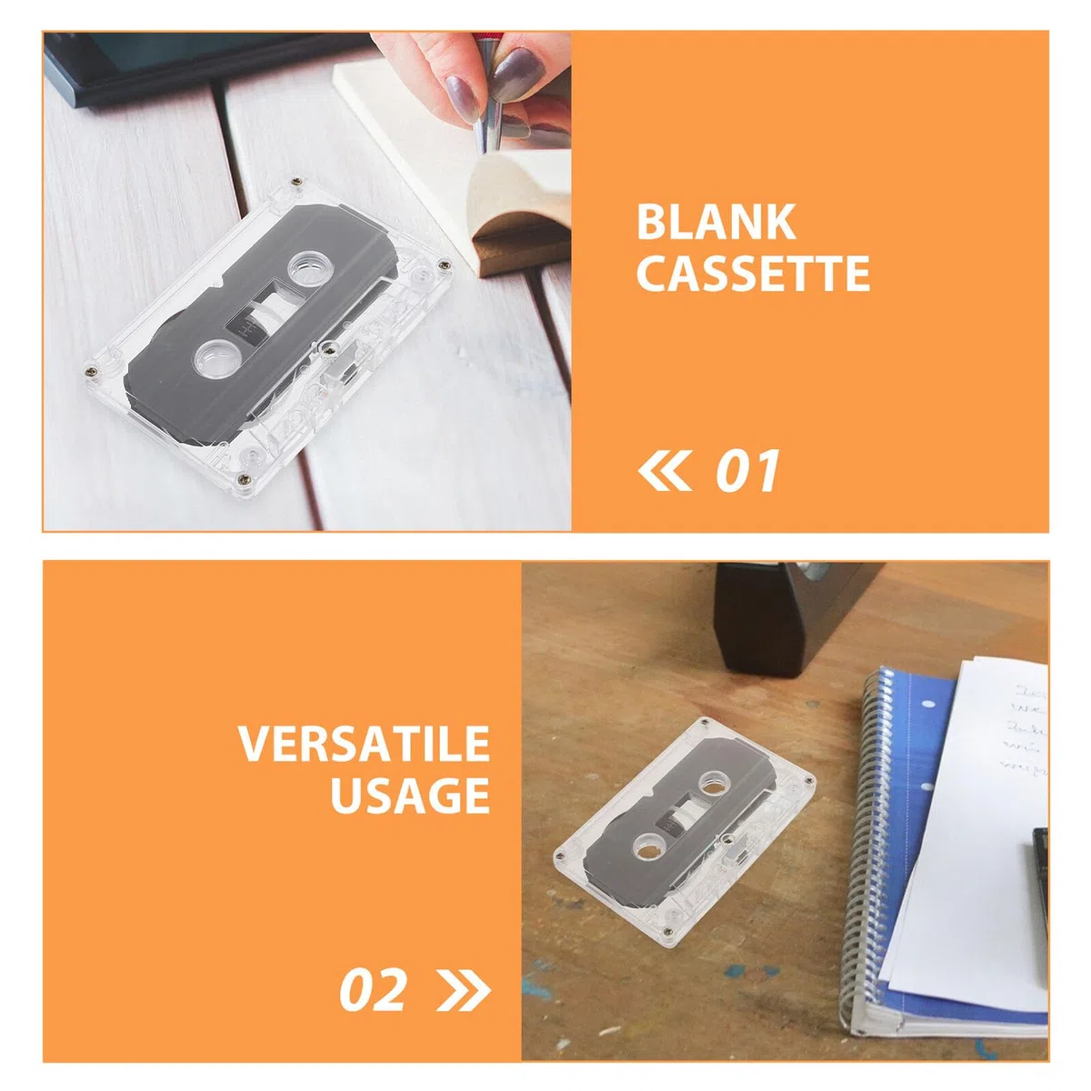 BESPORTBLE 10 Cintas de Casete Vírgenes de 30 Minutos para Grabar Audio Música y Mensajes DIY Cintas de Audio Retro Clásicas para Grabaciones Precisas y Fiestas Creativas