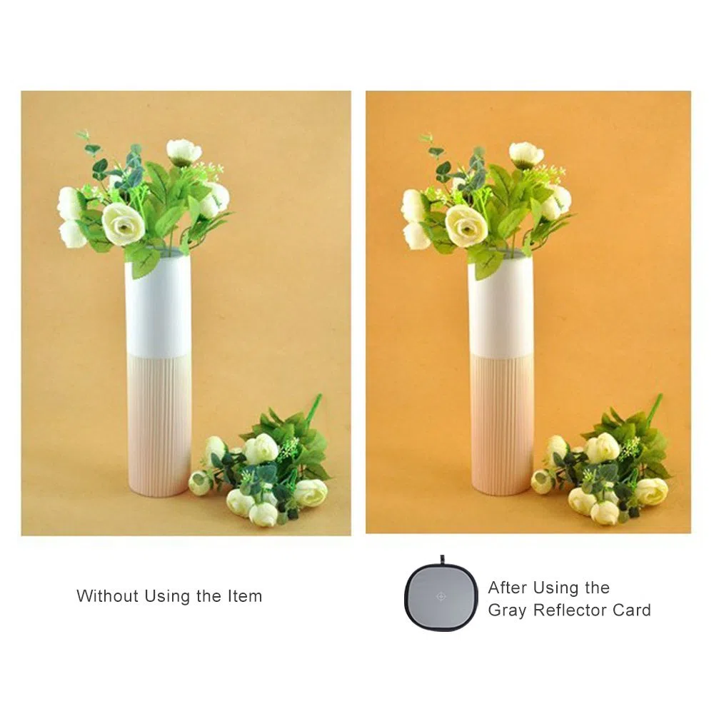 Tarjeta de Enfoque de Equilibrio de Blancos de 60 Cm, Reflector de Referencia Gris 18% para Fotografía