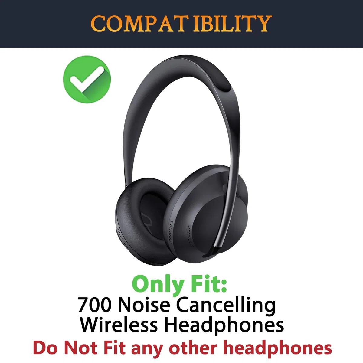 SOULWIT Almohadillas Repuesto de Gel Refrescante para Bose 700 (NC700) Auriculares Inalámbricos, Recambio Almohada Cascos con Espuma de Alta Densidad con Cancelación de Ruido