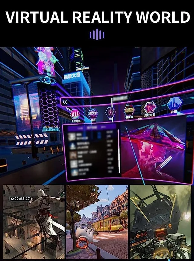 Gafas de realidad virtual para teléfono móvil con mando a distancia, gafas de realidad virtual 3D, gafas de realidad virtual, entretenimiento, antiluz azul, ajuste para iPhone y Android, 5,0-7,2