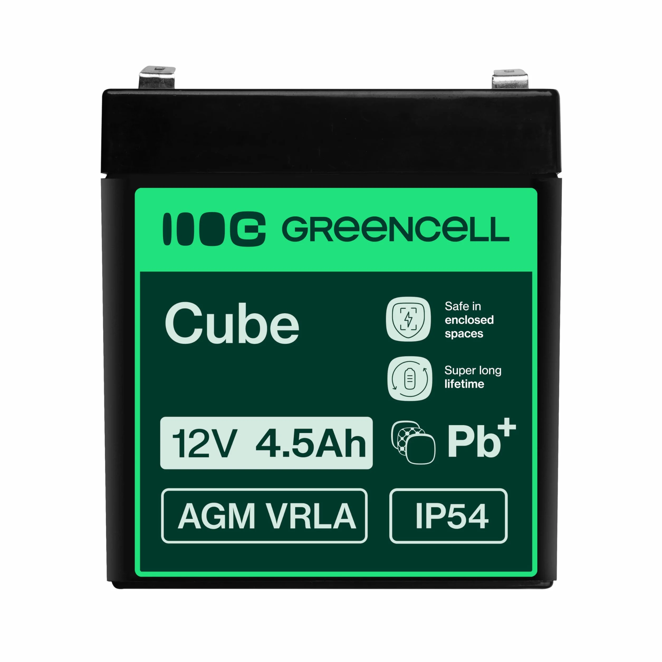 Green Cell Recambio de Batería Gel AGM 12V 4.5Ah Rechargeable Pila Sellada de Plomo ácido batería sin Mantenimiento Batería de Reemplazo para Sistemas de Alarma Antirrobo Video vigilancia