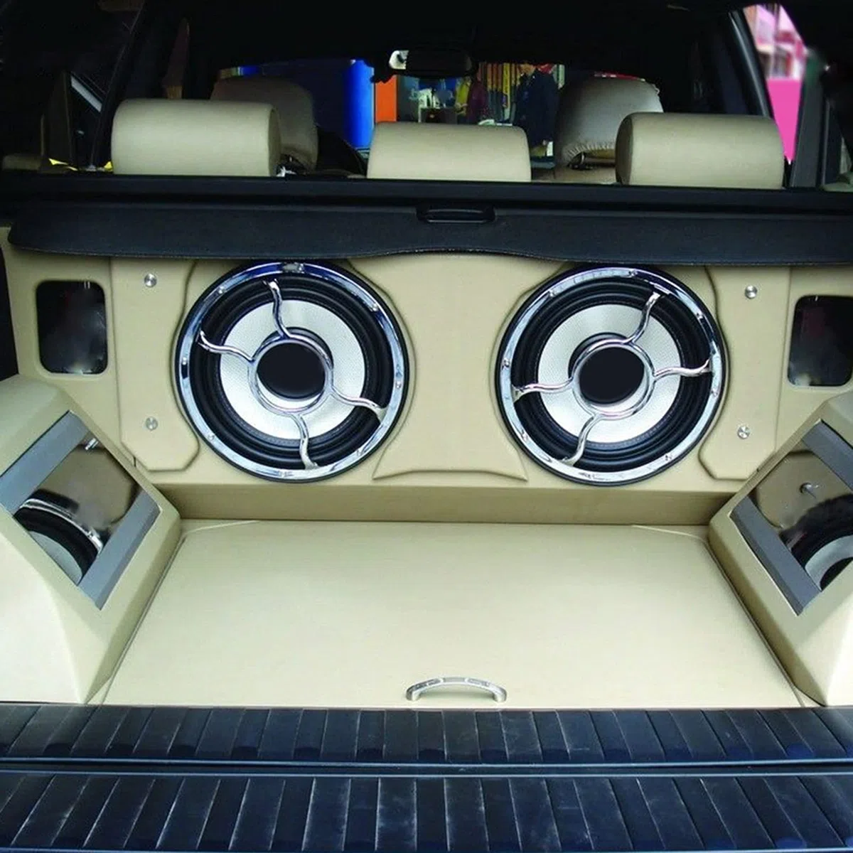 KIMISS Capacitor 4 para coche, para amplificador de o, con pantalla LED, estabilizador de voltaje, condensador de potencia para auto