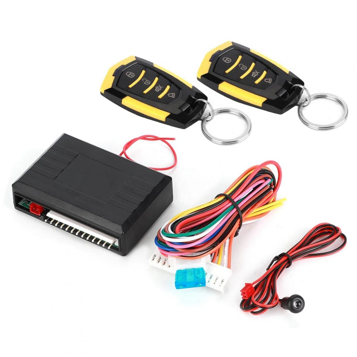 Cerradura Central sin Llave, Alarma de Coche Universal Sistema de Entrada sin Llave Kit de Cierre Centralizado con Control Remoto