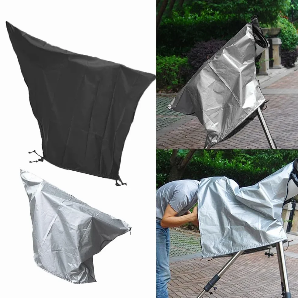 DAZZLEEX Cubierta antipolvo para telescopio astronómico de tela Oxford, protege de la lluvia, el polvo y el sol, plegable y fácil de almacenar (negro, 150 x 85 cm)