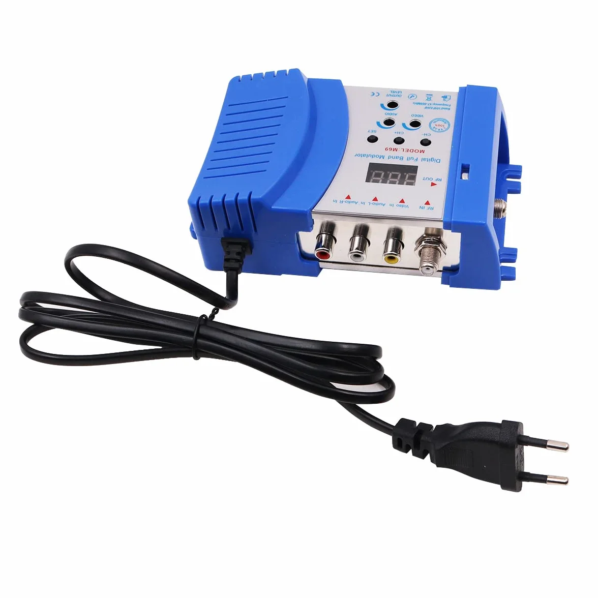 DollaTek Modulador de RF AV-RF Convertidor de AV-TV VHF UHF PAL/NTSC para receptores de satélite/videocámaras compatibles con el sistema CATV local