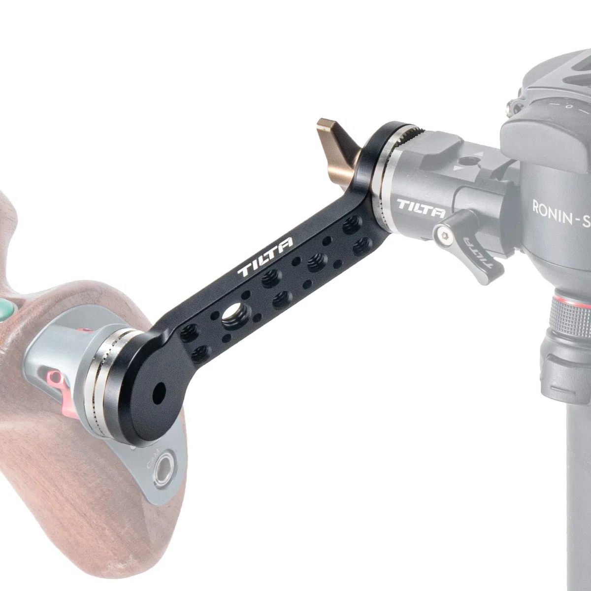 TILTAING Brazo Extensor de Roseta para cardán dji RS2 RSC2 con múltiples roscas de 1/4"-20 y 3/8"-16, Compatible con Cualquier conexión de Roseta estándar ARRI TGA-Rea