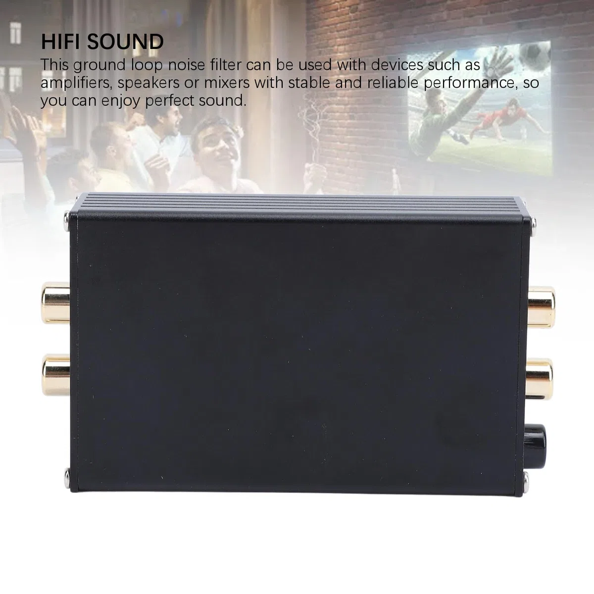 Aislador de Bucle de Tierra de Audio Dual R CA, Aislador de Señal de Audio de Doble Canal con Estéreo de 3,5 Mm y Conector de Sonido AV para Altavoz de Coche, Altavoz Doméstico