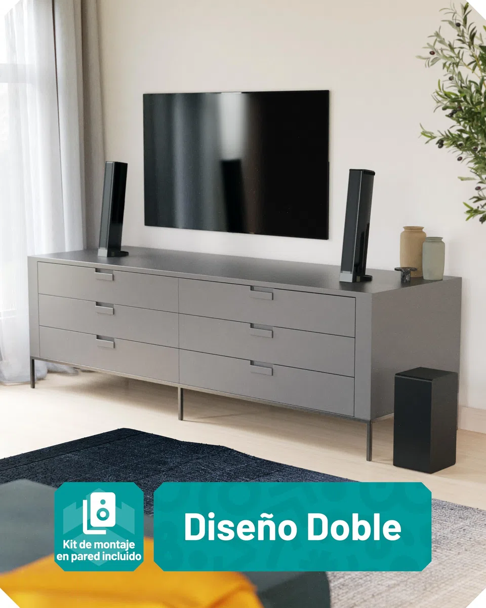 Oakcastle SB80 Xtra Barra de Sonido TV Home Cinema 200W 2.1 Canales Bluetooth 5.3 HDMI ARC Óptica AUX USB