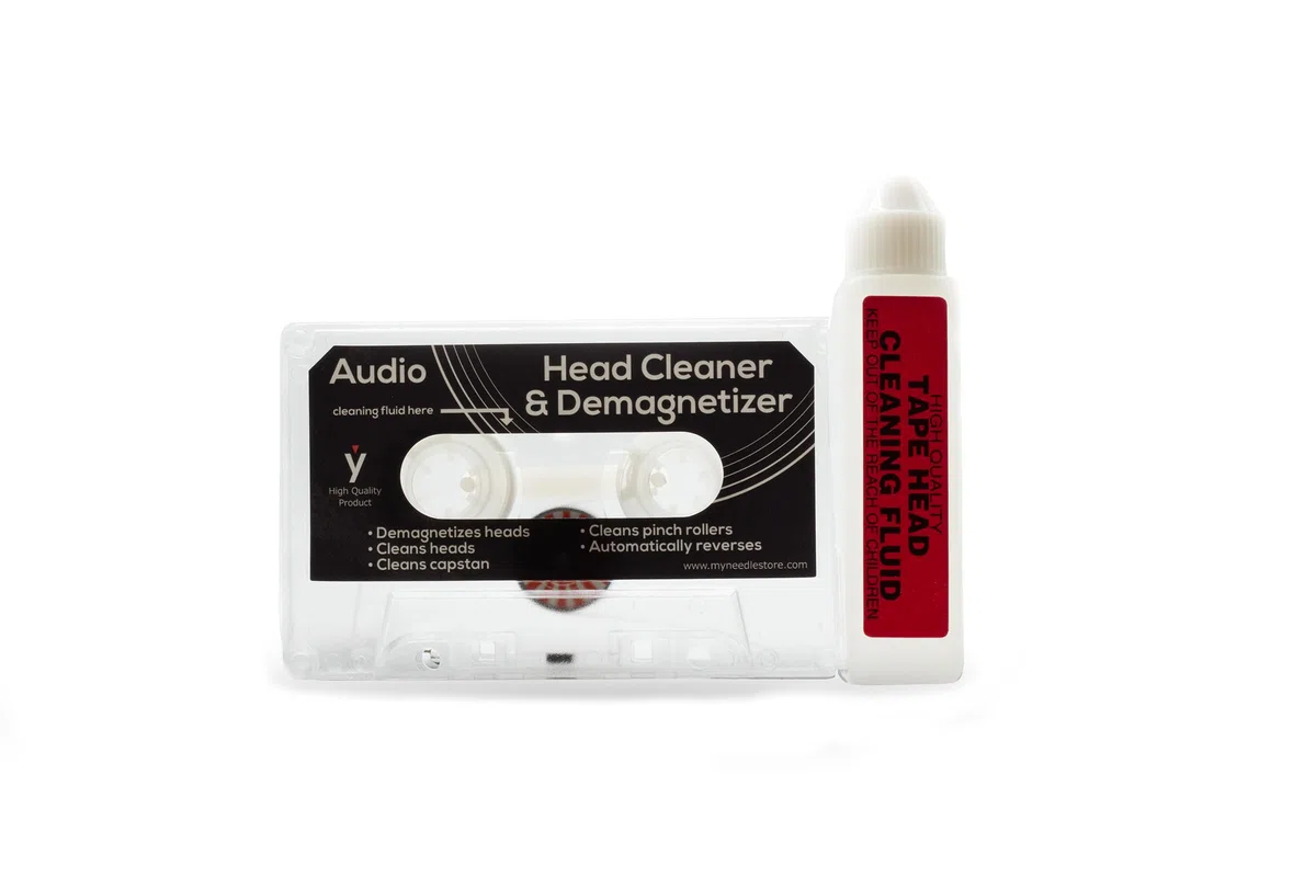 KC-02 - Limpiador de cabezales y desmagnetizador para casete de audio, tipo húmedo