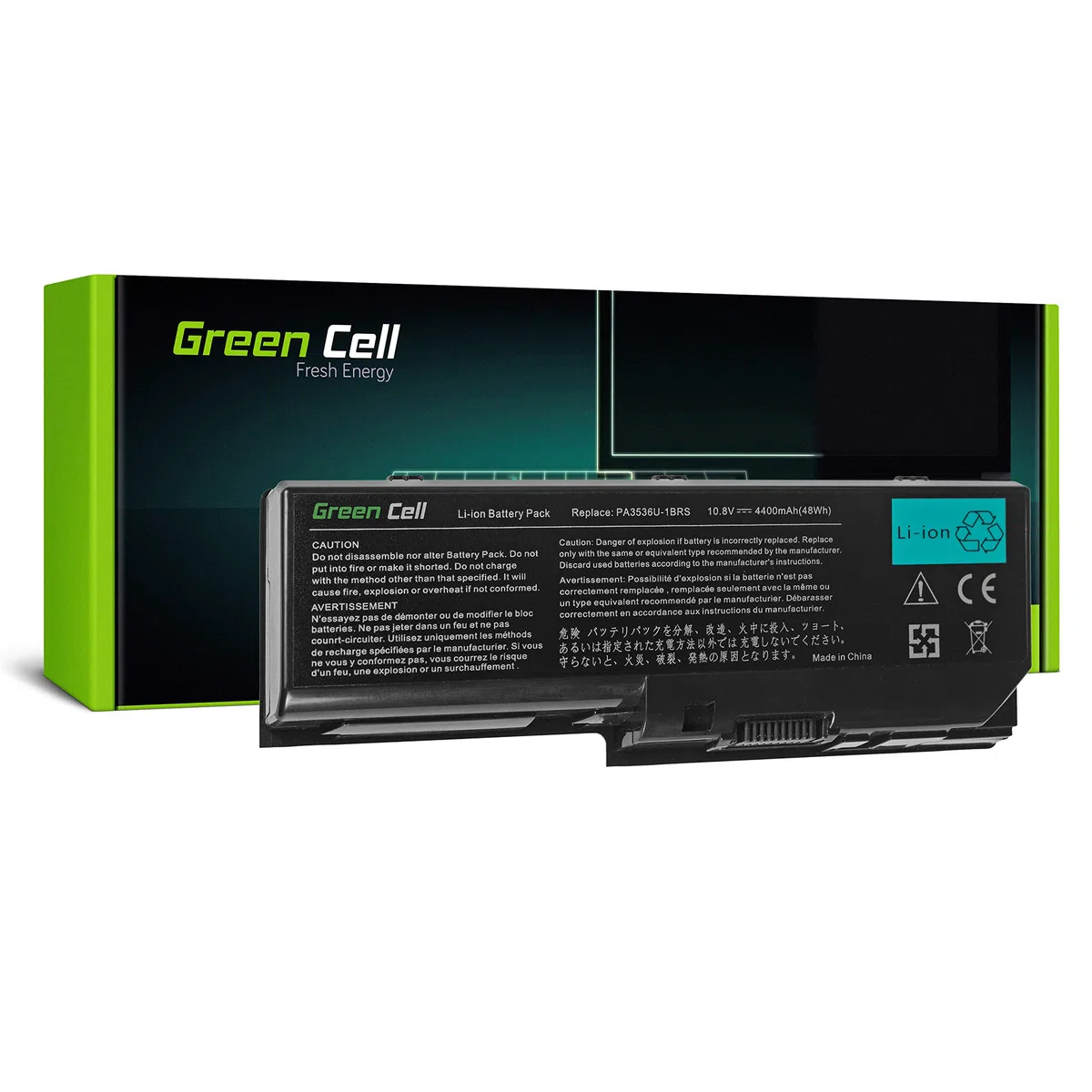Green Cell Batería Toshiba PA3536U-1BRS PA3536U-1BAS PA3537U-1BRS PABAS100 para Toshiba Satellite L350 L355 P200 P300 P300D X200 L350-16L L350-16M L350-22Q L350-S1701 L350-ST3701 L355-S7811 Portátil