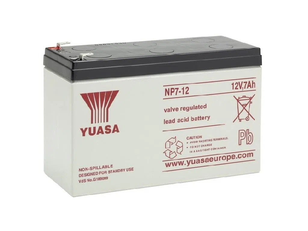 NP7-12 12v 7Ah 20HR Yuasa Lead Acid Rechargeable Battery by Yuasa