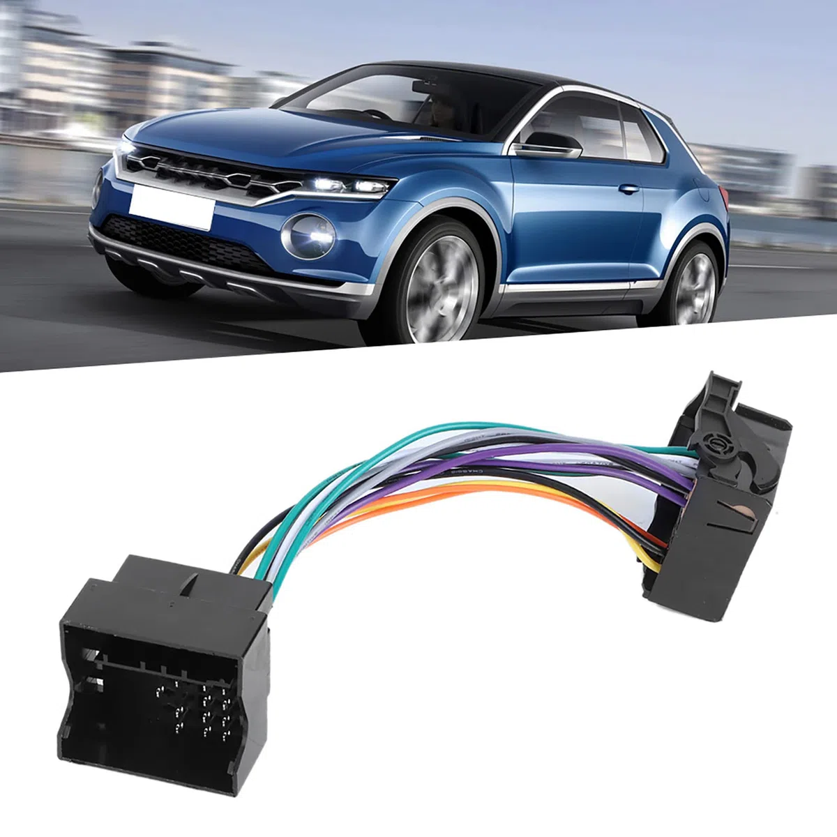 Cable Adaptador MQB a PQ para Radio RCD330 RCD330G Fácil Instalación Rendimiento Estable para Modificación MIB de Línea de Transferencia MQB
