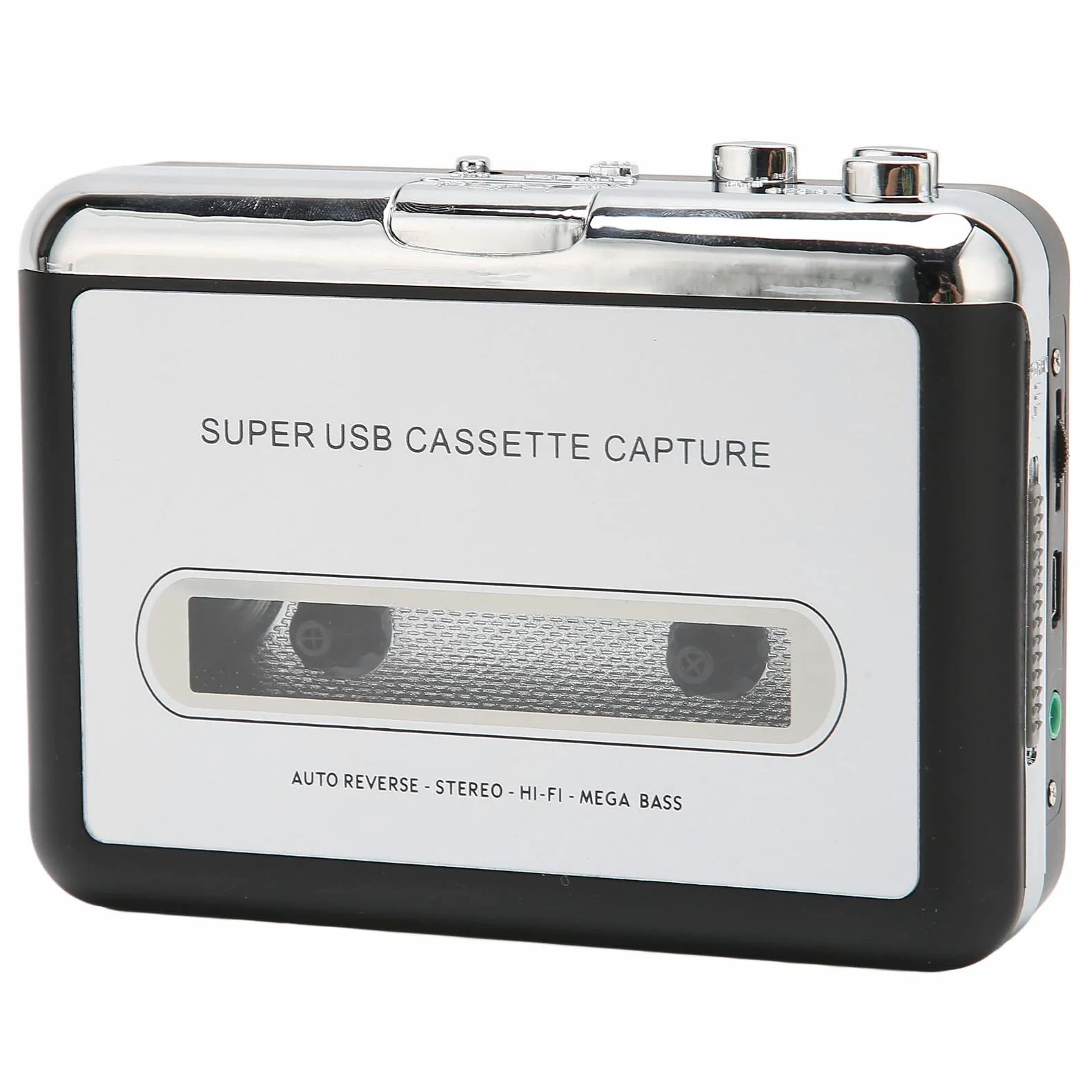 VBESTLIFE Reproductor de Casete Portátil, Reproductor de Cinta de Casete USB Portátil, Música de Audio MP3, Compatible con Computadora Portátil