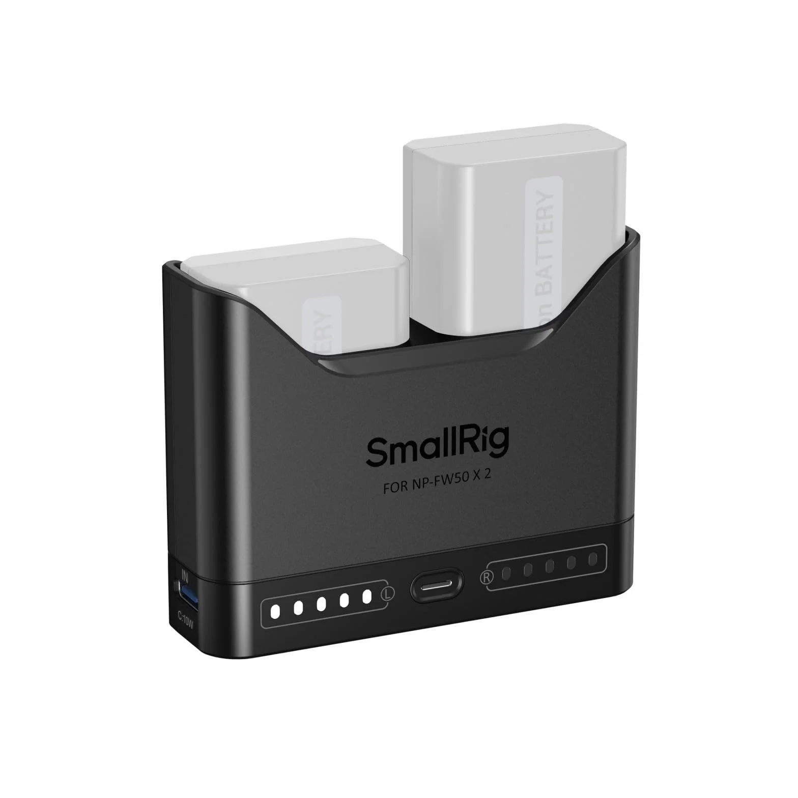 SMALLRIG NP-FW50 Battery Charger for Sony, 2h Dual Slot Camera Charger with 11W USB-C Port, Full Compatible with Sony A6000 A6100 A6300 A6400 ZV-E10 A7 A7S A7R A7SII A7RII A5000 A5100 ILCE-QX1