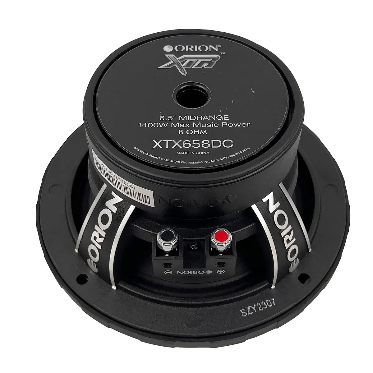 Orion XTR XTX658DC Altavoces de tapa antipolvo de rango medio de 6.5 pulgadas, potencia máxima de 1400 W, 350 W RMS, 8 ohmios, bobina de voz de 1.5 pulgadas, estéreo de audio profesional para coche