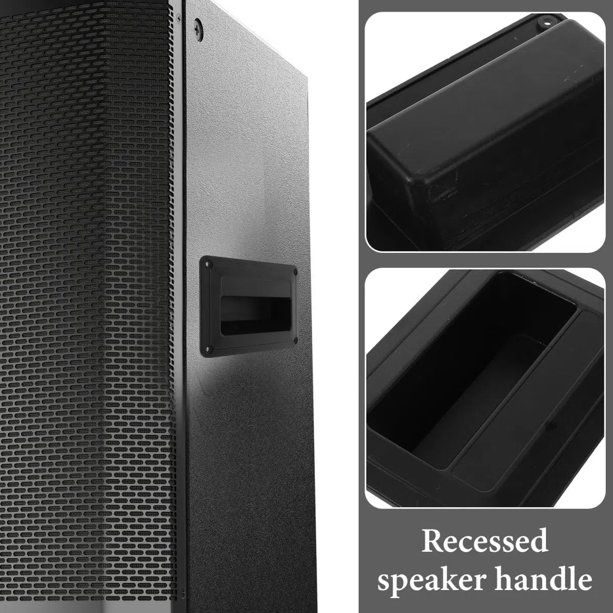 HOMSFOU Mango Lateral De Altavoz De Plástico 4 Piezas para Altavoces De Escenario Accesorios De Audio Manijas Laterales Pequeñas Fácil Instalación Y Uso Seguro