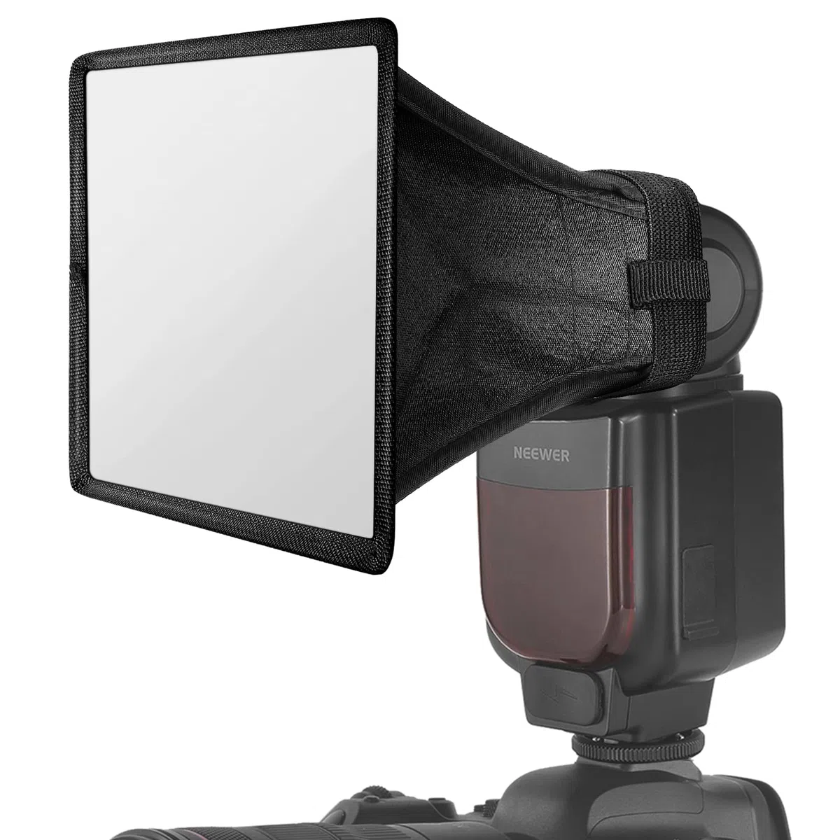 NEEWER Difusor de luz Softbox 5" x 4", Universal, Plegable, con Bolsa de Almacenamiento, Compatible con Canon, Nikon, Sony, Godox, Yongnuo, NEEWER Speedlight