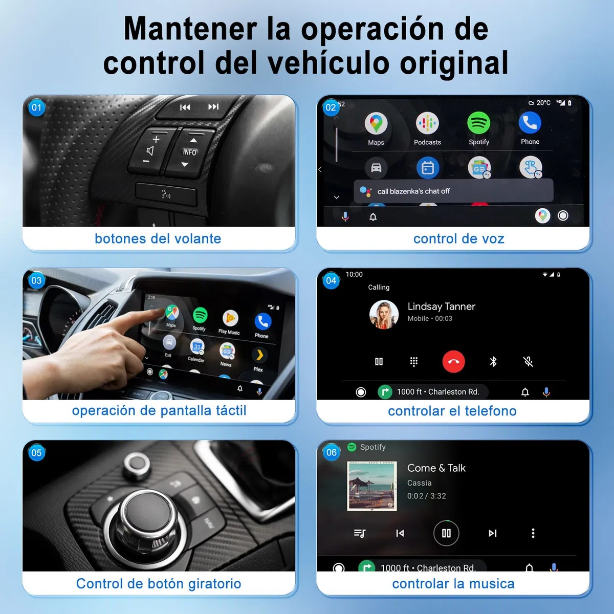 Adaptador Android Auto Inalámbrico, para Vehículos Equipados con Android Auto con Cable, Cambio de Cableado a Inalámbrico, Estable y Rápida, 5.8GHz WiFi de Alta Velocidad, para Android Phone 11.0+