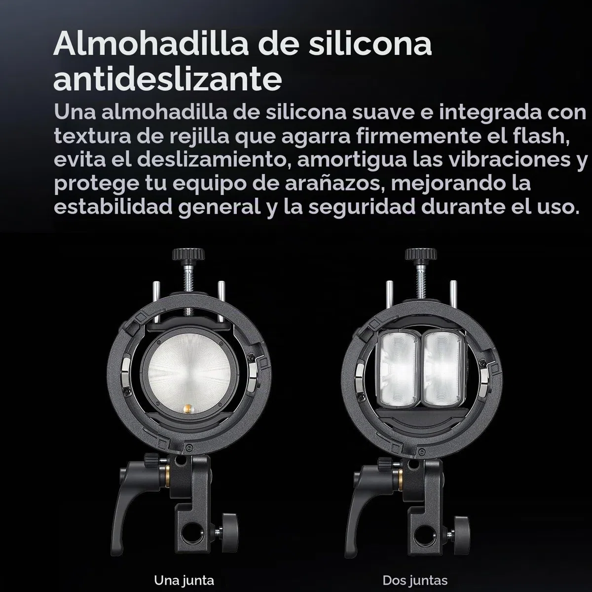 Godox S3 Soporte Speedlite, Soporte Bowens Actualizado con Zapata Fría para Godox AD200Pro AD300Pro AD400Pro AD100Pro V1 V860III TT685III TT600 TT350(Versión Actualizada de S2)
