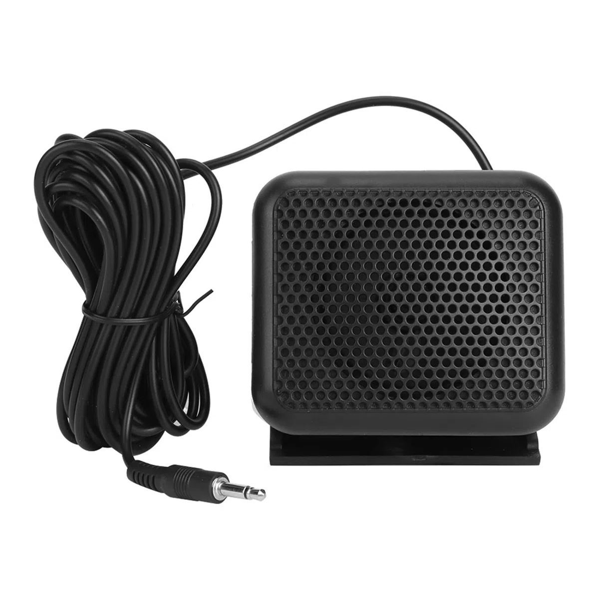 Mini Altavoz Externo CB Radio Altavoz Externo, NSP-100 Radio de Dos Vías CB Radio de Coche, Altavoz Externo Micrófono de Radio Móvil, Altavoz de Radio Rectangular Apto para Yaesu