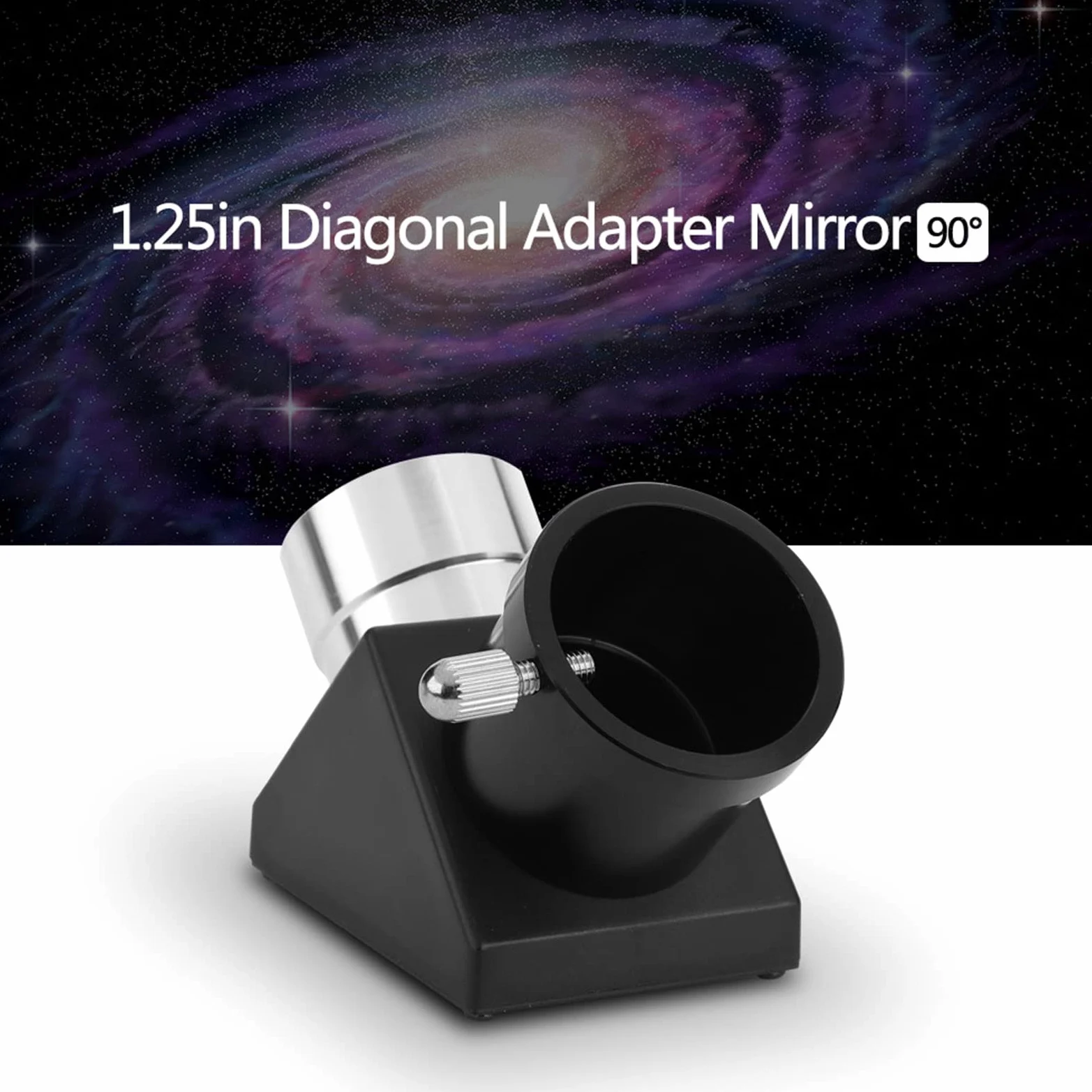 Espejo Cenital De 1,25 Pulgadas, Adaptador Diagonal De 90 Grados, Prisma De Imagen Invertida De Espejo, Espejo Diagonal, Espejo Cenital De Telescopio, Espejo De Maquillaje, para Telescopio