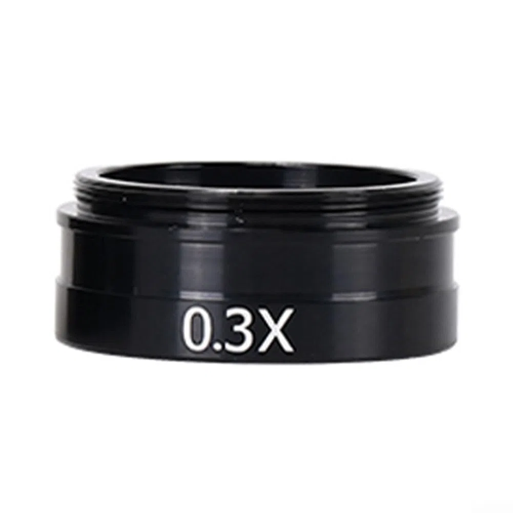 Lente Barlow de 42 mm para objetivo auxiliar de microscopio estéreo con varios ajustes de aumento (0.7X)