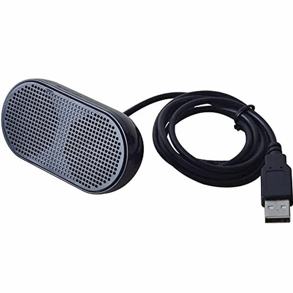 UKHONK Mini Altavoz USB Altavoz portátil Multimedia estéreo con Altavoz para portátil PC portátil (Negro)