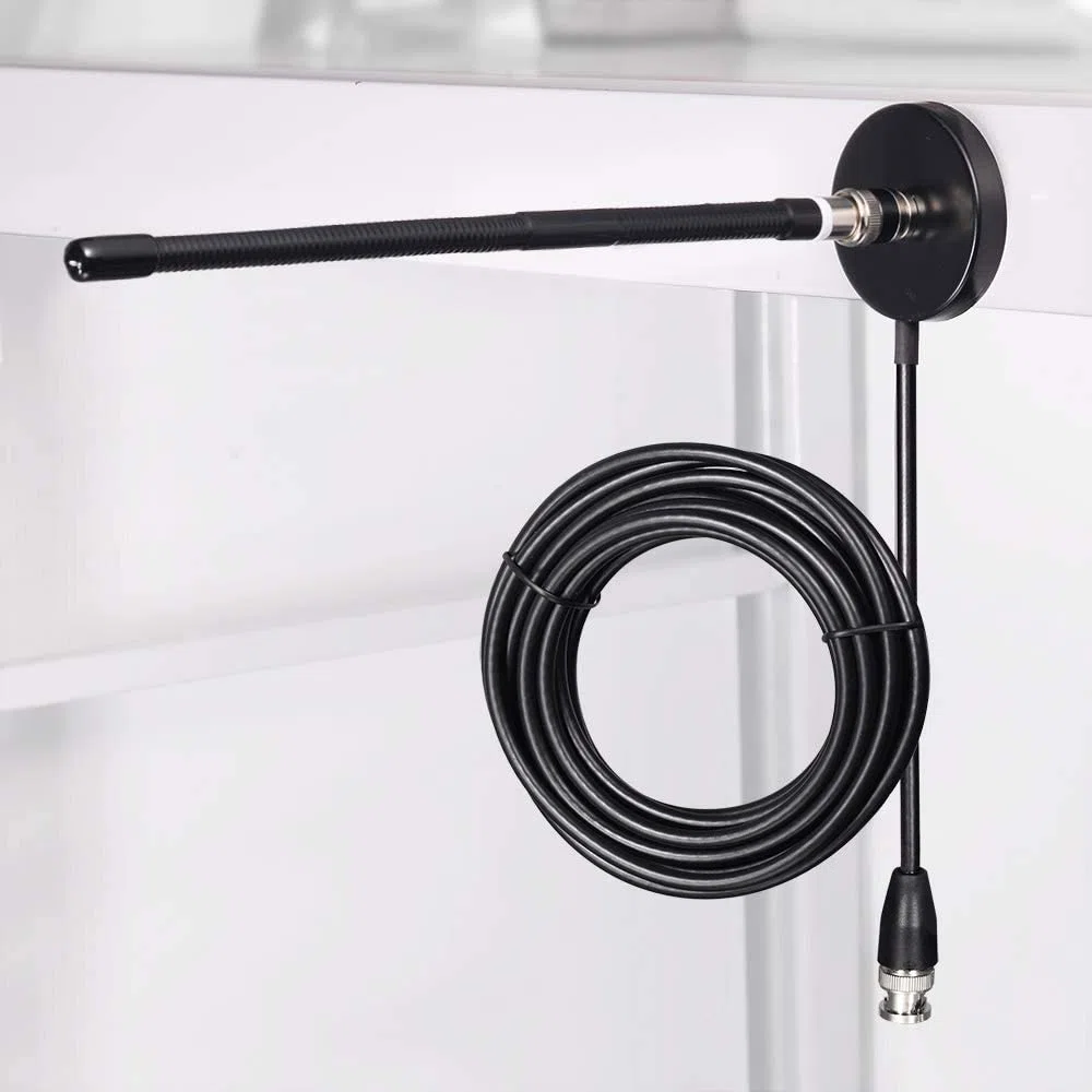 Bingfu Antena CB 27-MHz Antena de radio CB Soft Whip con base magnética de montaje BNC PL259 Compatible con Cobra Midland Uniden Maxon President Radio CB portátil Escáner de radio móvil