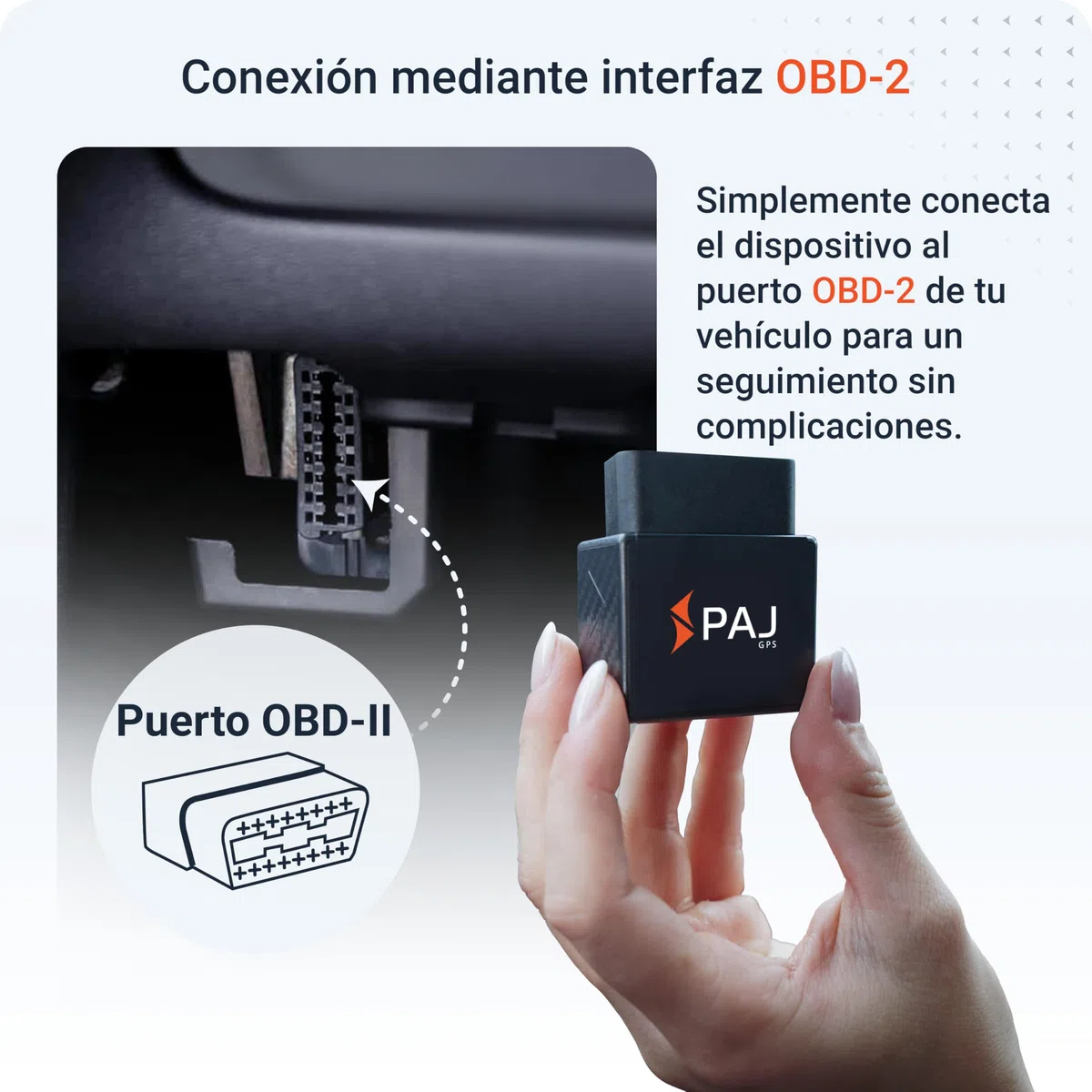 PAJ OBD Finder 4G 2.0 - Localizador GPS para Coche, Furgonetas y Otros Vehículos - Conexión a Interfaz OBD - Seguimiento en Tiempo Real, Área de Seguridad, Historial de Rutas y Alarmas Antirrobo