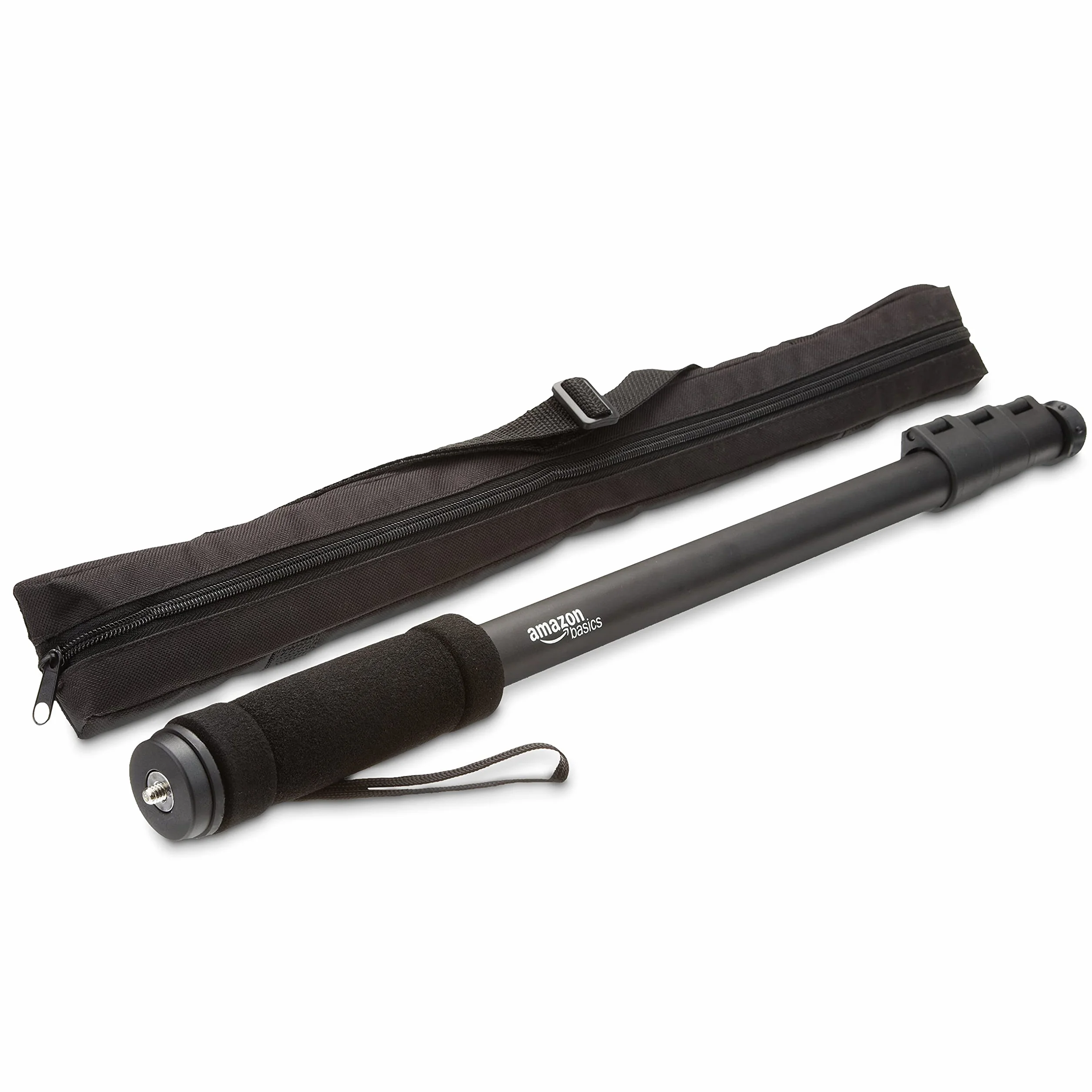 Amazon Basics Monópode Ligero y Portátil Extensible para Cámara y Fotografía de 54 a 170 cm, Negro