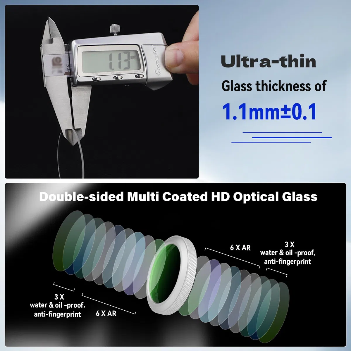 Haoge MC UV GFX100RF Filtro de protección de lente de cámara para Fujifilm GFX100RF accesorio de cámara lente bayoneta anillo protector LUV-GFXRFS SilverMulti impermeable nano recubierto de vidrio