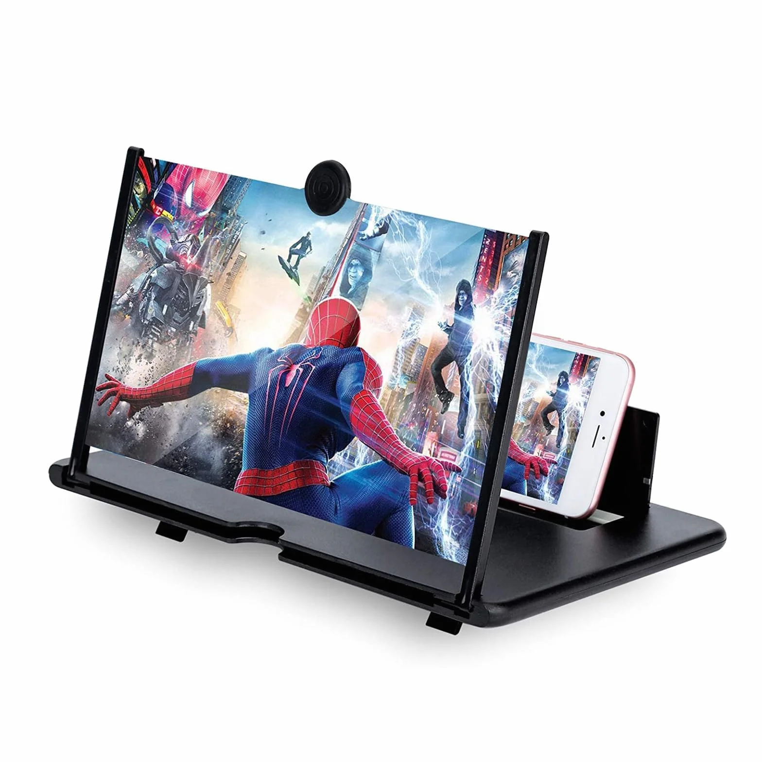 Amplificador Pantalla movil 16 Pulgadas, Lupa para teléfono Inteligente 3D HD, Anti-Azul, Plegable, Adecuado para con Todos los Smartphones