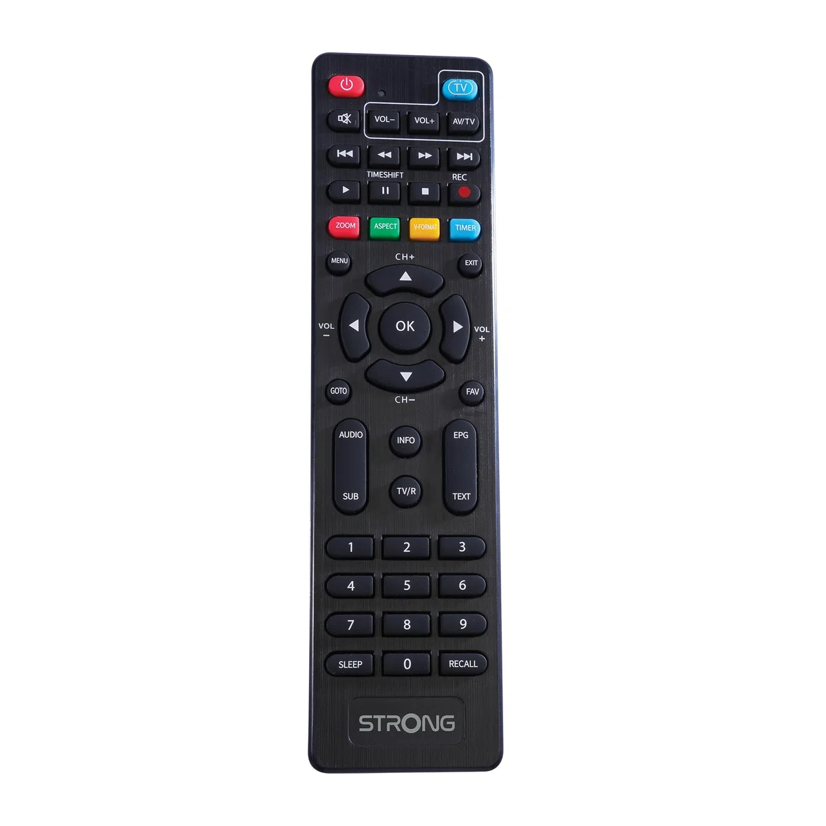 STRONG - Receptor HDMI/Decodificador DVB-T2 - SRT84 - Función Grabadora - Compatible con los Estándares HEVC265 & Dolby Audio - Guía Electrónica de los Programas - Mando a Distancia 2 en 1 - Negro