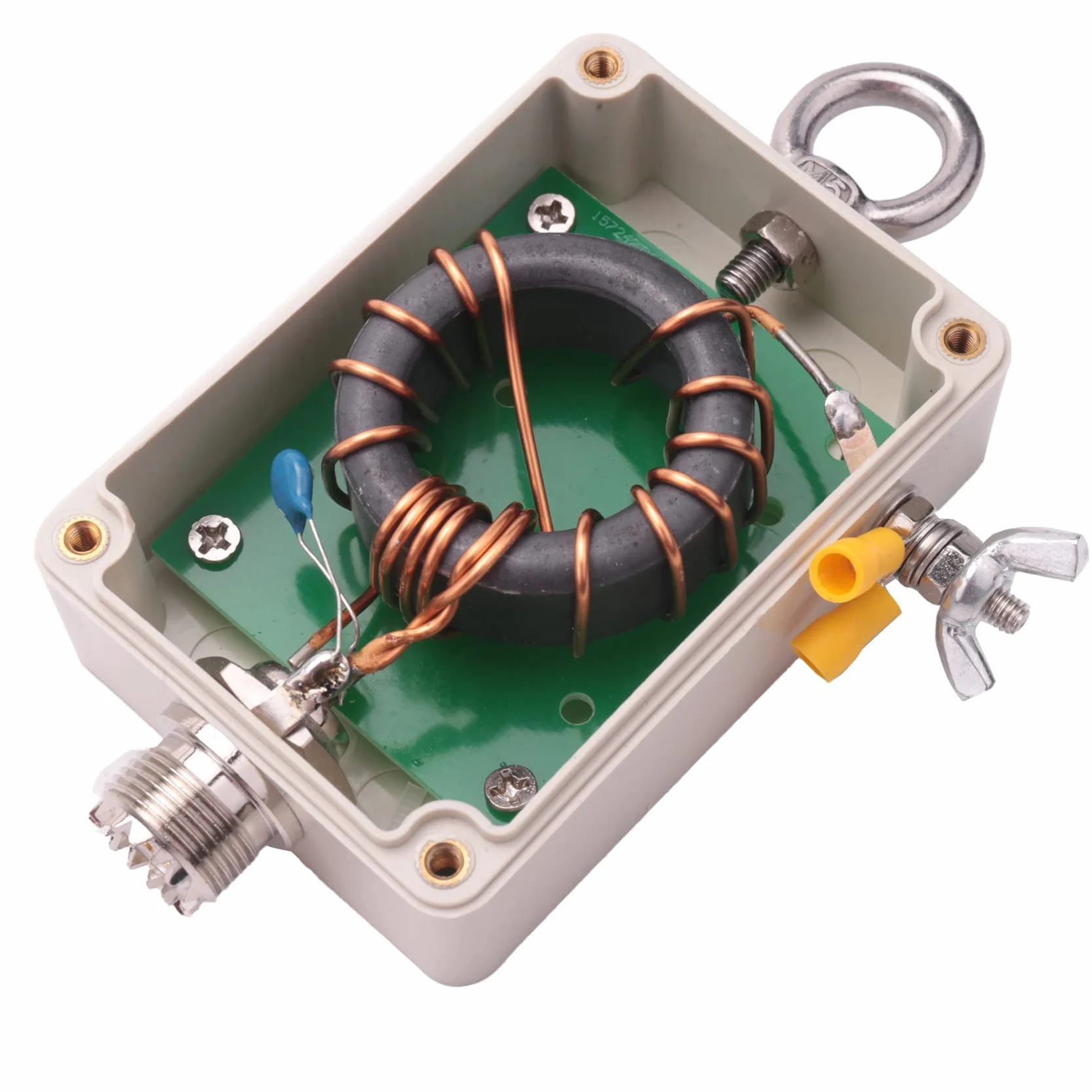 JANZU 1:49-49: 1 Balun para HF, Corta, Cuatro Bandas, 5-35 MHz, Antena EFHW de Media Alimentada por el Extremo, 100 W Ham