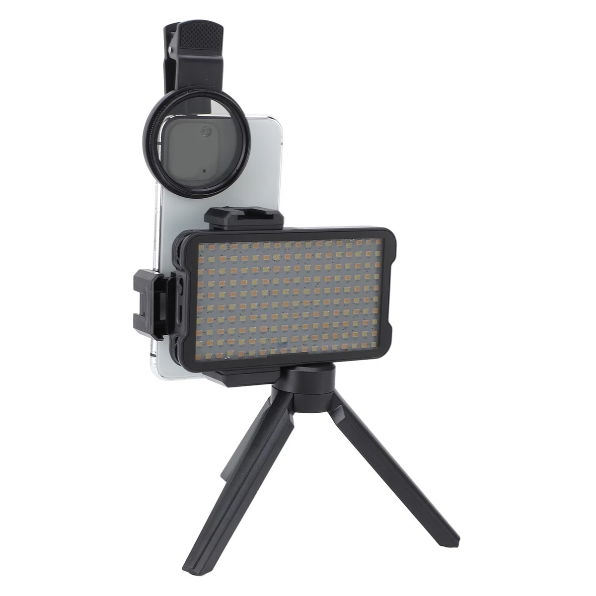 Sonew Reduzca la Luz de Relleno de Tatuaje Reflejada con Batería Incorporada y Temperatura Ajustable Filtro de Lente CPL de 52 Mm para Luz de Relleno de Fotografía de Tatuajes