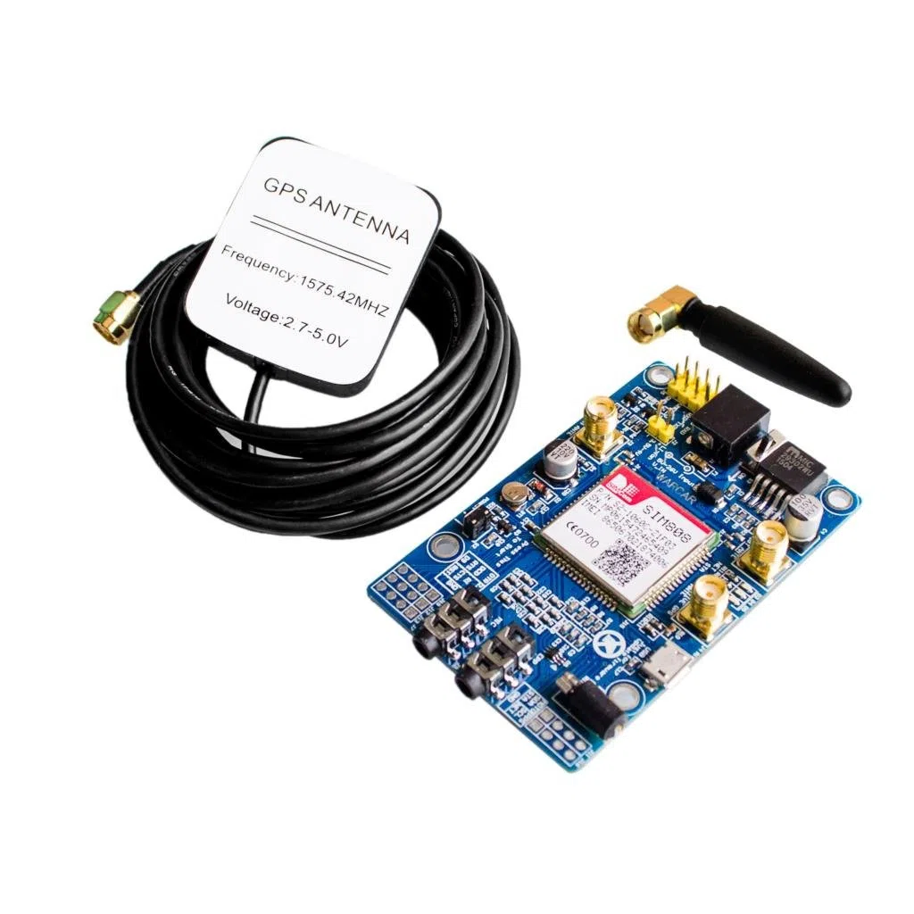 SIM808 Módulo gsm GPRS GPS Placa de Desarrollo IPX SMA con Antena GPS