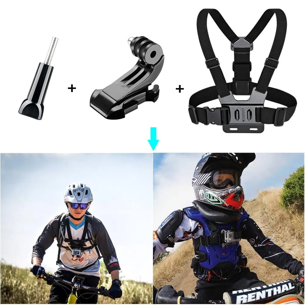 13 en 1 Accesorios para Gopro, Kit Accesorios para Action CAM Compatible con GoPro Hero 13 12 11 10 9 8 MAX 7 6 5 4 Black SJ4000 y Otras cámaras Deportivas