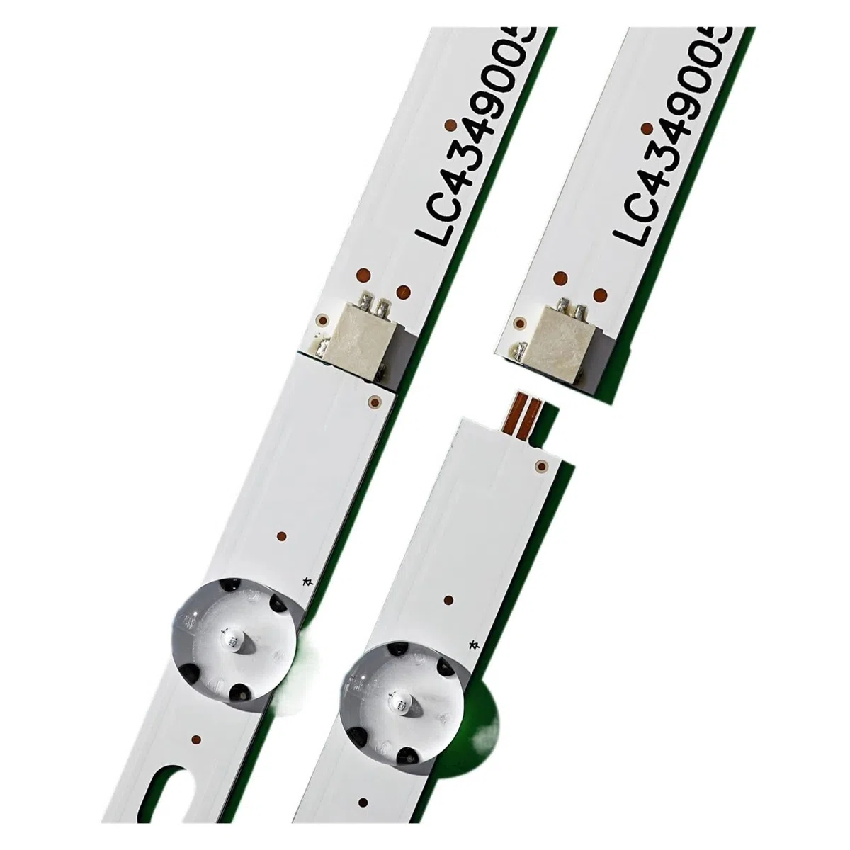 Tira de retroiluminación LED de 7 LED de 3 Piezas for LG 43UJ635V 43UK6300PLB 43UJ651V 43UJ634V 43UJ630V 43UJ561V 43UJ655V Apto for LC43490059A Apto for LC43490058A