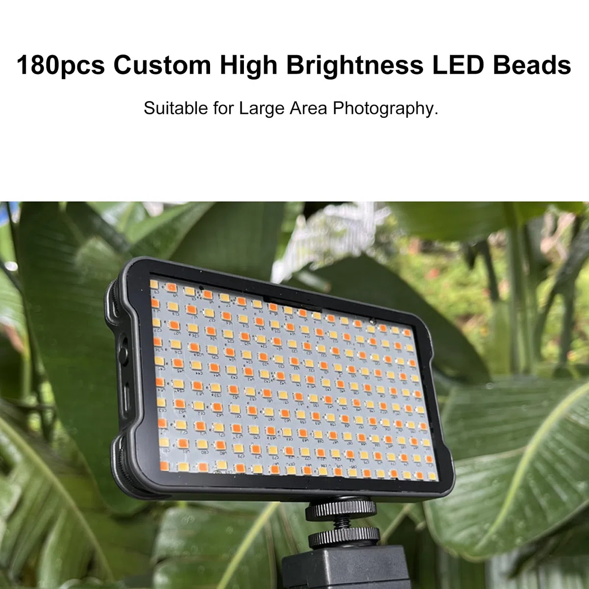 Sonew Reduzca la Luz de Relleno de Tatuaje Reflejada con Batería Incorporada y Temperatura Ajustable Filtro de Lente CPL de 52 Mm para Luz de Relleno de Fotografía de Tatuajes