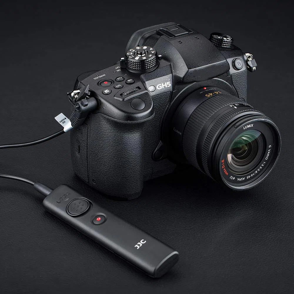 Cable de control remoto para grabación de vídeo Panasonic DC-S5 S1 S1R GH7 G9II GH5 GH5s G9 G90 G95 G99 FZ1000 II DSLR sustituye al interruptor remoto Panasonic DMW-RS2