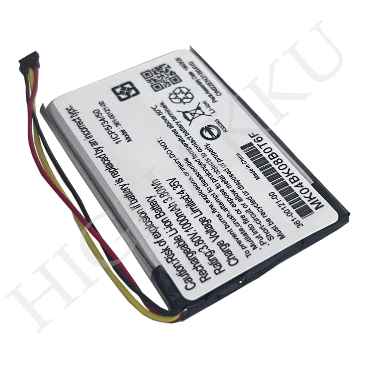 Batería de repuesto 361-00121-00 compatible con Gar-min Edge 830, rastreador GPS 530, dispositivos de navegación
