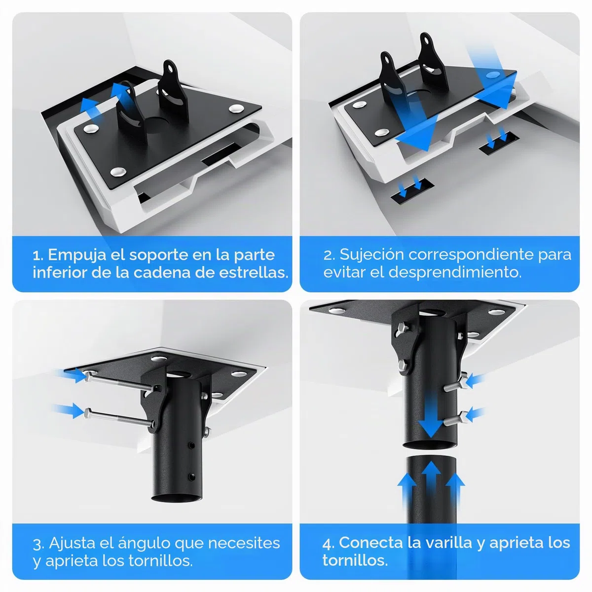 Soporte ajustable Starlink Gen 3, adaptador de tubo Starlink Gen 3, para base de montaje Starlink V3, placa de montaje ajustable Starlink V3, diámetro del tubo de 1,73 (4,4 cm) pulgadas