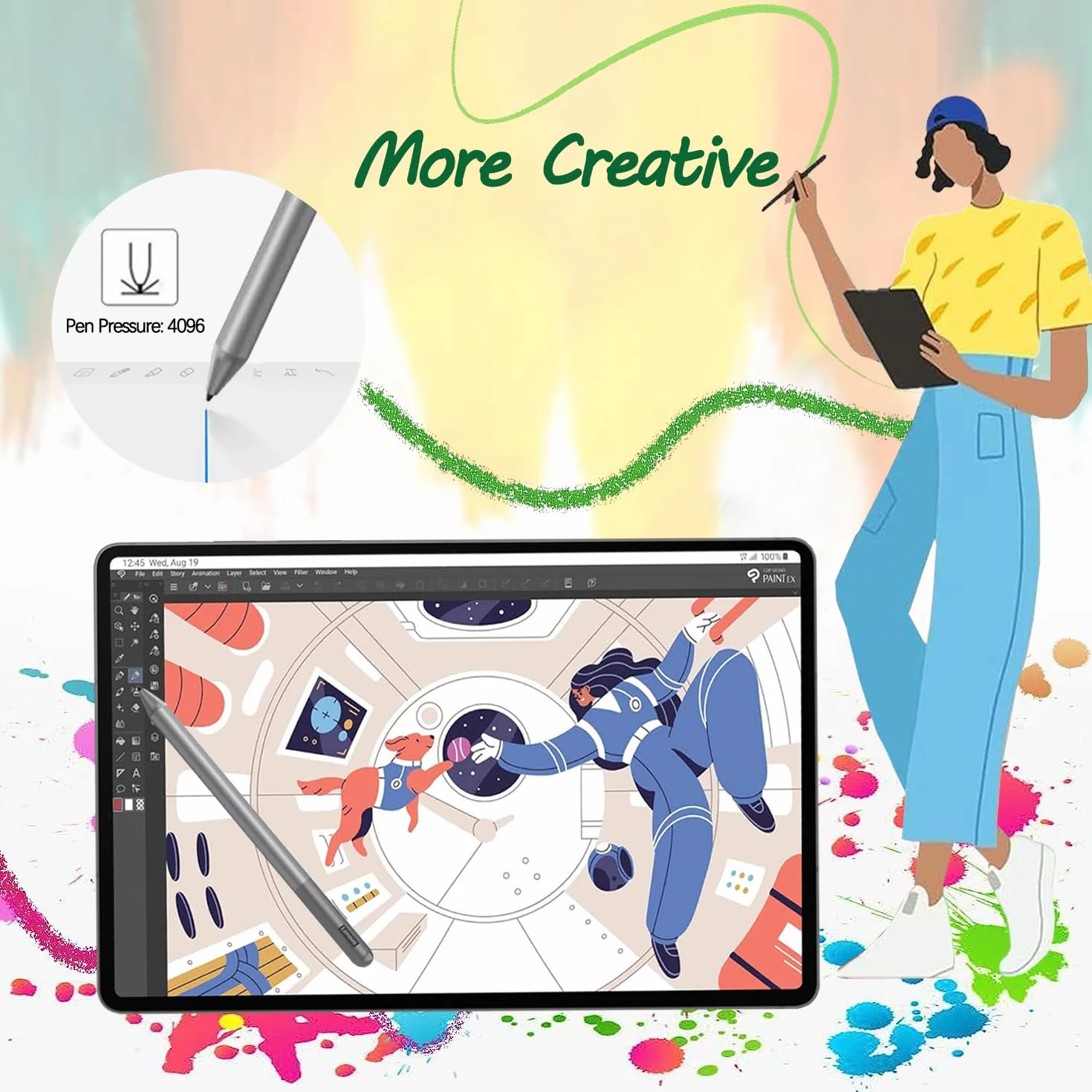 5X Standard Puntas de Repuesto para Lenovo Tab Pen para Tablet M11 & Idea 11"/Idea Plus 12,1", [Non para Lenovo Tab Pen Plus/Pro], Más Duradero, Controlar Preciso, Pantalla Amistoso, Negro