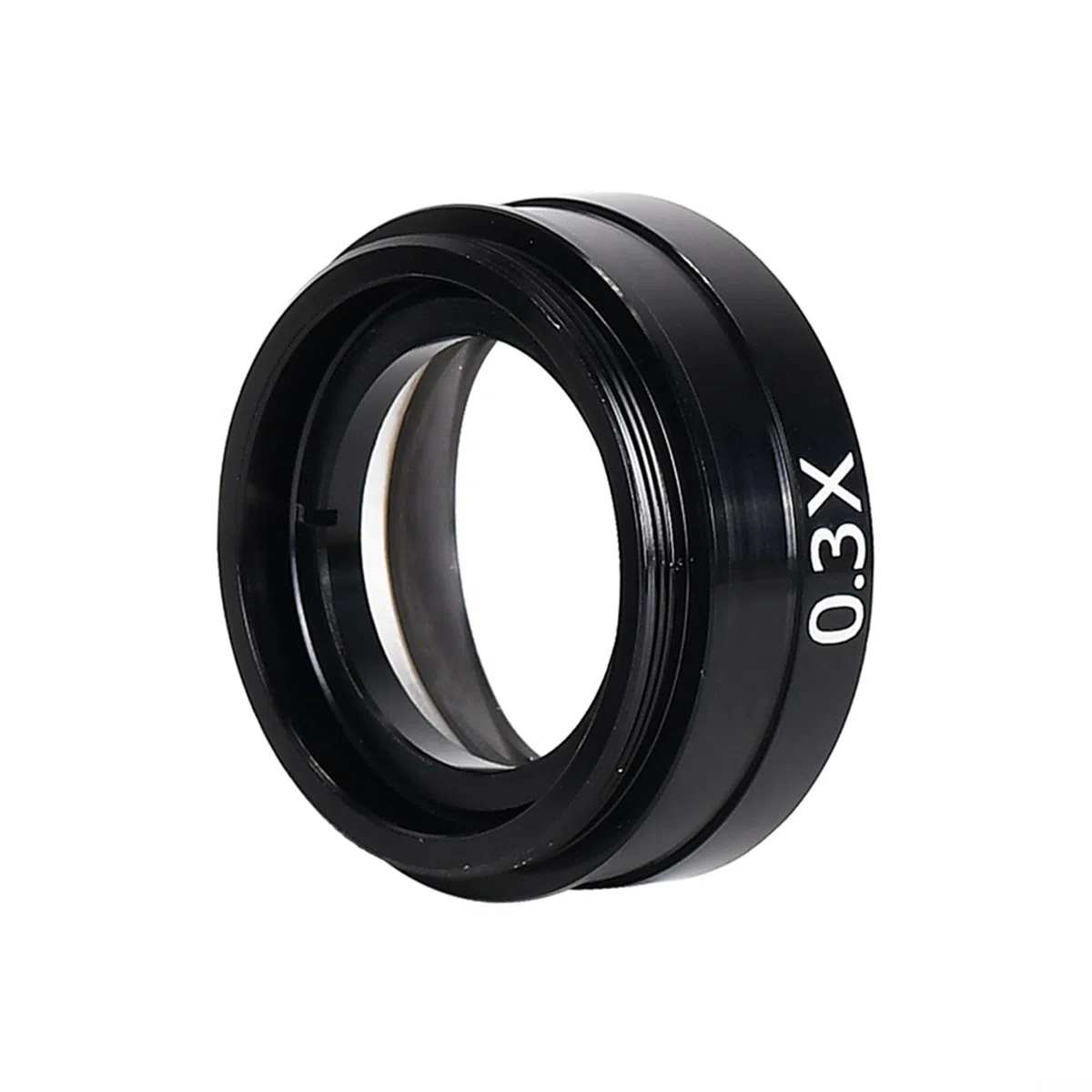 Lente Barlow de 42 mm para objetivo auxiliar de microscopio estéreo con varios ajustes de aumento (0.7X)